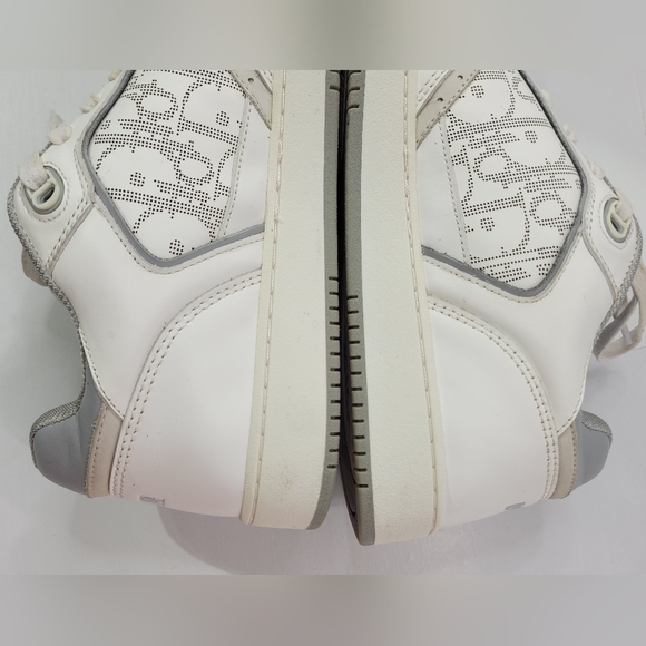 CHRISTIAN DIOR B27 LOW TOP WHITE/GREY SNEAKER SIZE EU43/US10 - Picture 15 of 16